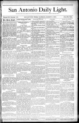 San Antonio Daily Light. (San Antonio, Tex.), Vol. 8, No. 154, Ed. 1 Thursday, August 9, 1888