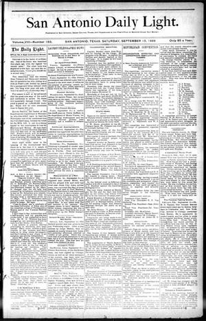 San Antonio Daily Light. (San Antonio, Tex.), Vol. 8, No. 183, Ed. 1 Saturday, September 15, 1888