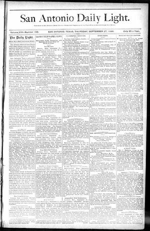 San Antonio Daily Light. (San Antonio, Tex.), Vol. 8, No. 193, Ed. 1 Thursday, September 27, 1888