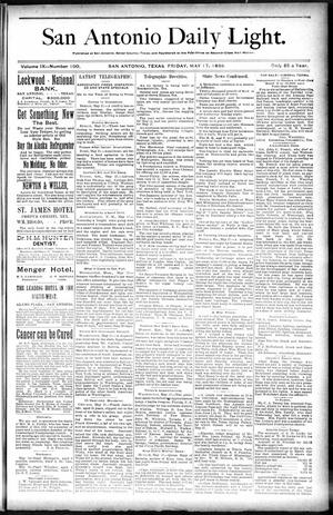 San Antonio Daily Light. (San Antonio, Tex.), Vol. 9, No. 100, Ed. 1 Friday, May 17, 1889