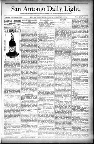 San Antonio Daily Light. (San Antonio, Tex.), Vol. 9, No. 181, Ed. 1 Friday, August 23, 1889