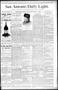 Thumbnail image of item number 1 in: 'San Antonio Daily Light. (San Antonio, Tex.), Vol. 9, No. 196, Ed. 1 Tuesday, September 10, 1889'.