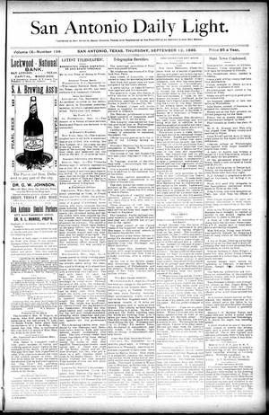 San Antonio Daily Light. (San Antonio, Tex.), Vol. 9, No. 198, Ed. 1 Thursday, September 12, 1889
