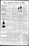 Newspaper: San Antonio Daily Light. (San Antonio, Tex.), Vol. 9, No. 222, Ed. 1 …
