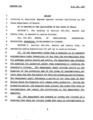78th Texas Legislature, Regular Session, Senate Bill 162, Chapter 802