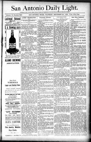 San Antonio Daily Light. (San Antonio, Tex.), Vol. 9, No. 283, Ed. 1 Thursday, December 26, 1889