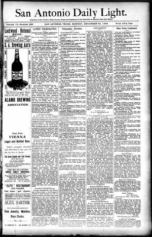 San Antonio Daily Light. (San Antonio, Tex.), Vol. 9, No. 286, Ed. 1 Monday, December 30, 1889