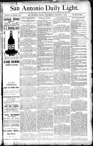 San Antonio Daily Light. (San Antonio, Tex.), Vol. [9], No. 293, Ed. 1 Wednesday, January 8, 1890