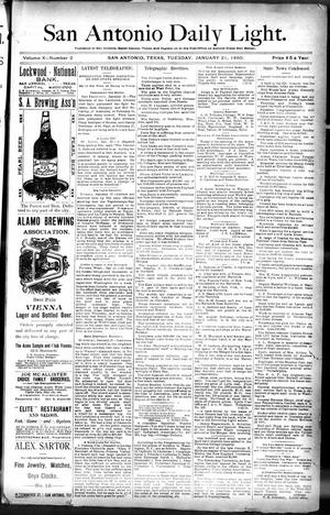 San Antonio Daily Light. (San Antonio, Tex.), Vol. 10, No. 2, Ed. 1 Tuesday, January 21, 1890