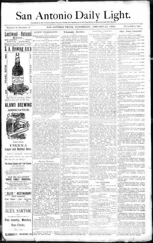 San Antonio Daily Light. (San Antonio, Tex.), Vol. 10, No. 3, Ed. 1 Wednesday, January 22, 1890