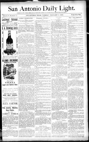 San Antonio Daily Light. (San Antonio, Tex.), Vol. 10, No. 11, Ed. 1 Tuesday, February 4, 1890