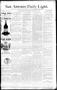 Thumbnail image of item number 1 in: 'San Antonio Daily Light. (San Antonio, Tex.), Vol. 10, No. 51, Ed. 1 Monday, March 24, 1890'.