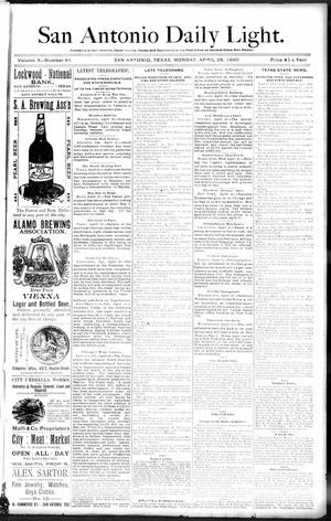 San Antonio Daily Light. (San Antonio, Tex.), Vol. 10, No. 81, Ed. 1 Monday, April 28, 1890
