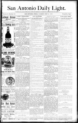 San Antonio Daily Light. (San Antonio, Tex.), Vol. 10, No. 88, Ed. 1 Tuesday, May 6, 1890