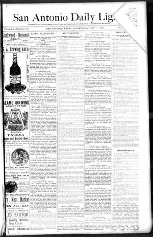 San Antonio Daily Light. (San Antonio, Tex.), Vol. 10, No. 89, Ed. 1 Wednesday, May 7, 1890