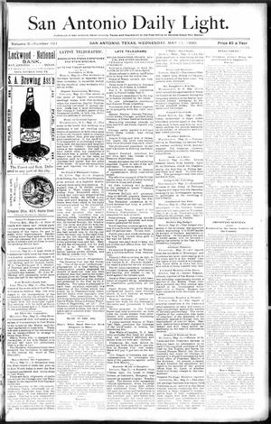 San Antonio Daily Light. (San Antonio, Tex.), Vol. 10, No. 101, Ed. 1 Wednesday, May 21, 1890