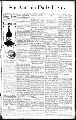 San Antonio Daily Light. (San Antonio, Tex.), Vol. 10, No. 120, Ed. 1 Thursday, June 12, 1890