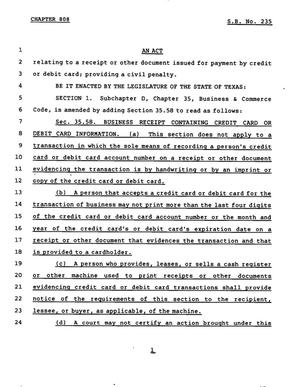 78th Texas Legislature, Regular Session, Senate Bill 235, Chapter 808