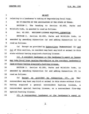 78th Texas Legislature, Regular Session, Senate Bill 236, Chapter 809
