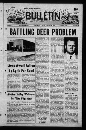 Medina Valley and County News Bulletin (Castroville, Tex.), Vol. 5, No. 39, Ed. 1 Wednesday, January 20, 1965
