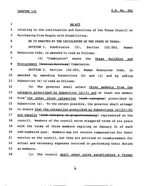 78th Texas Legislature, Regular Session, Senate Bill 261, Chapter 132