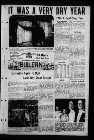 Medina Valley and County News Bulletin (Castroville, Tex.), Vol. 7, No. 38, Ed. 1 Wednesday, January 11, 1967