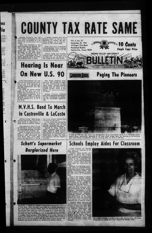 Medina Valley and County News Bulletin (Castroville, Tex.), Vol. 8, No. 22, Ed. 1 Wednesday, September 20, 1967