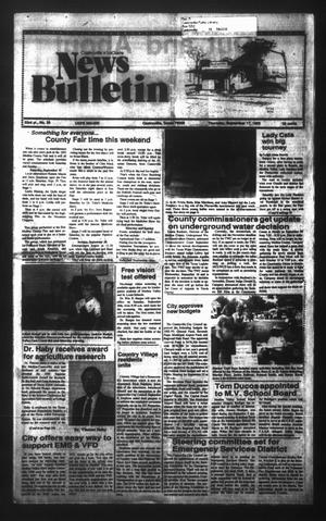 News Bulletin (Castroville, Tex.), Vol. 33, No. 36, Ed. 1 Thursday, September 17, 1992