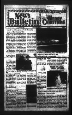 News Bulletin (Castroville, Tex.), Vol. 33, No. 50, Ed. 1 Thursday, December 24, 1992