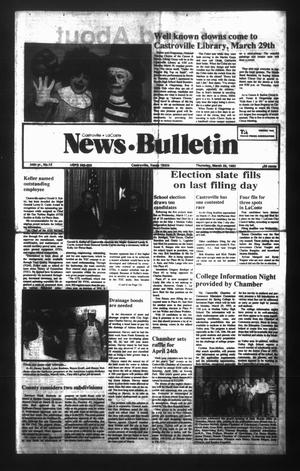 News Bulletin (Castroville, Tex.), Vol. 34, No. 12, Ed. 1 Thursday, March 25, 1993