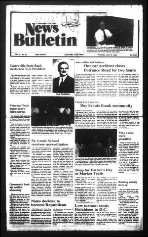 Primary view of object titled 'News Bulletin (Castroville, Tex.), Vol. 34, No. 23, Ed. 1 Thursday, June 10, 1993'.