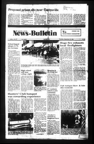 Primary view of object titled 'News Bulletin (Castroville, Tex.), Vol. 34, No. 37, Ed. 1 Thursday, September 23, 1993'.