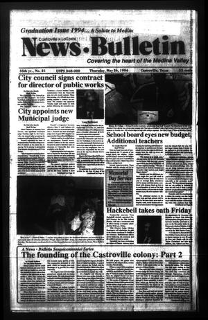 News Bulletin (Castroville, Tex.), Vol. 35, No. 21, Ed. 1 Thursday, May 26, 1994