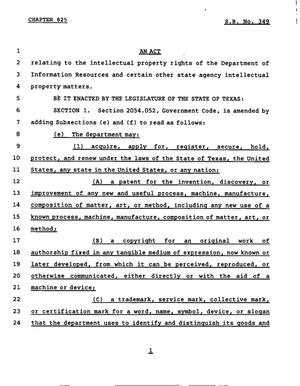 78th Texas Legislature, Regular Session, Senate Bill 349, Chapter 825