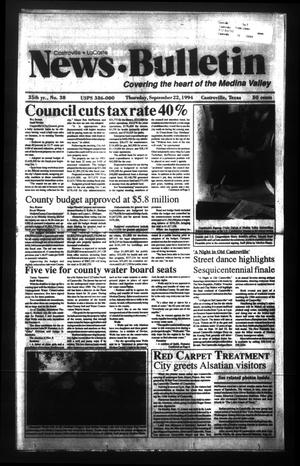 News Bulletin (Castroville, Tex.), Vol. 35, No. 38, Ed. 1 Thursday, September 22, 1994