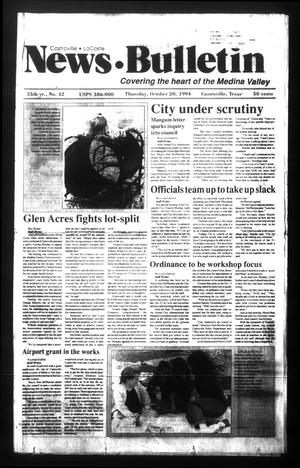 News Bulletin (Castroville, Tex.), Vol. 35, No. 42, Ed. 1 Thursday, October 20, 1994