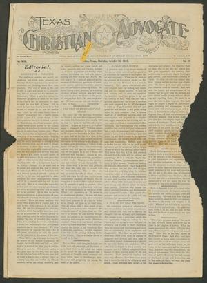 Primary view of object titled 'Texas Christian Advocate (Dallas, Tex.), Vol. 49, No. 10, Ed. 1 Thursday, October 30, 1902'.