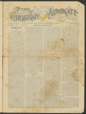 Primary view of object titled 'Texas Christian Advocate (Dallas, Tex.), Vol. 49, No. 39, Ed. 1 Thursday, May 21, 1903'.