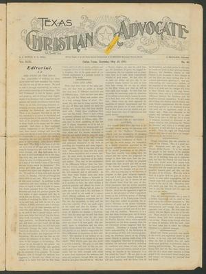 Texas Christian Advocate (Dallas, Tex.), Vol. 49, No. 40, Ed. 1 Thursday, May 28, 1903