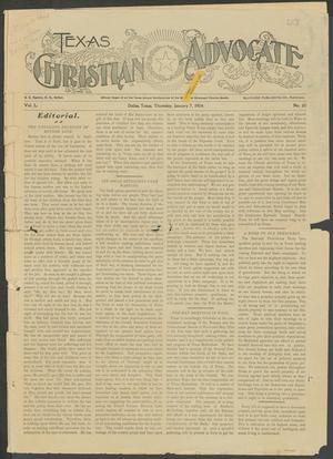 Texas Christian Advocate (Dallas, Tex.), Vol. 50, No. 20, Ed. 1 Thursday, January 7, 1904
