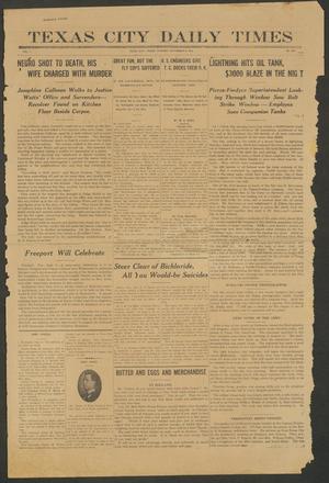 Primary view of object titled 'Texas City Daily Times (Texas City, Tex.), Vol. 1, No. 187, Ed. 1 Tuesday, September 9, 1913'.