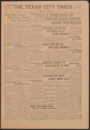 Primary view of object titled 'The Texas City Times (Texas City, Tex.), Vol. 3, No. [140], Ed. 1 Tuesday, August 3, 1915'.