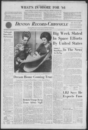 Primary view of object titled 'Denton Record-Chronicle (Denton, Tex.), Vol. 61, No. 147, Ed. 1 Sunday, January 26, 1964'.