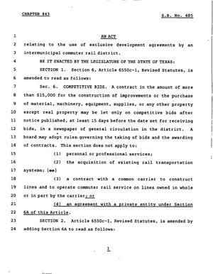 78th Texas Legislature, Regular Session, Senate Bill 485, Chapter 843