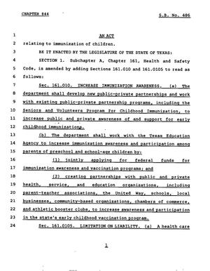 78th Texas Legislature, Regular Session, Senate Bill 486, Chapter 844