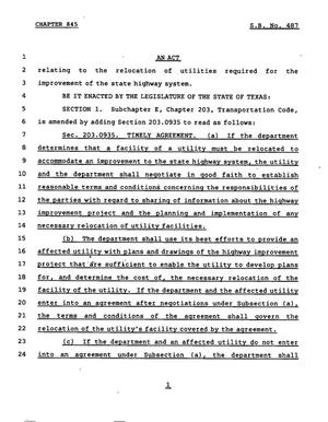 78th Texas Legislature, Regular Session, Senate Bill 487, Chapter 845