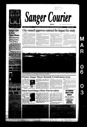 Sanger Courier (Sanger, Tex.), Vol. 105, No. 11, Ed. 1 Thursday, March 6, 2003