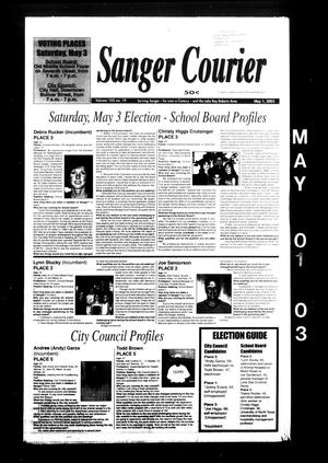 Primary view of object titled 'Sanger Courier (Sanger, Tex.), Vol. 105, No. 19, Ed. 1 Thursday, May 1, 2003'.