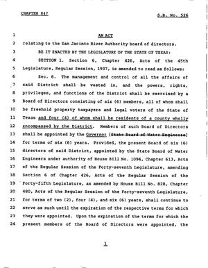78th Texas Legislature, Regular Session, Senate Bill 526, Chapter 847