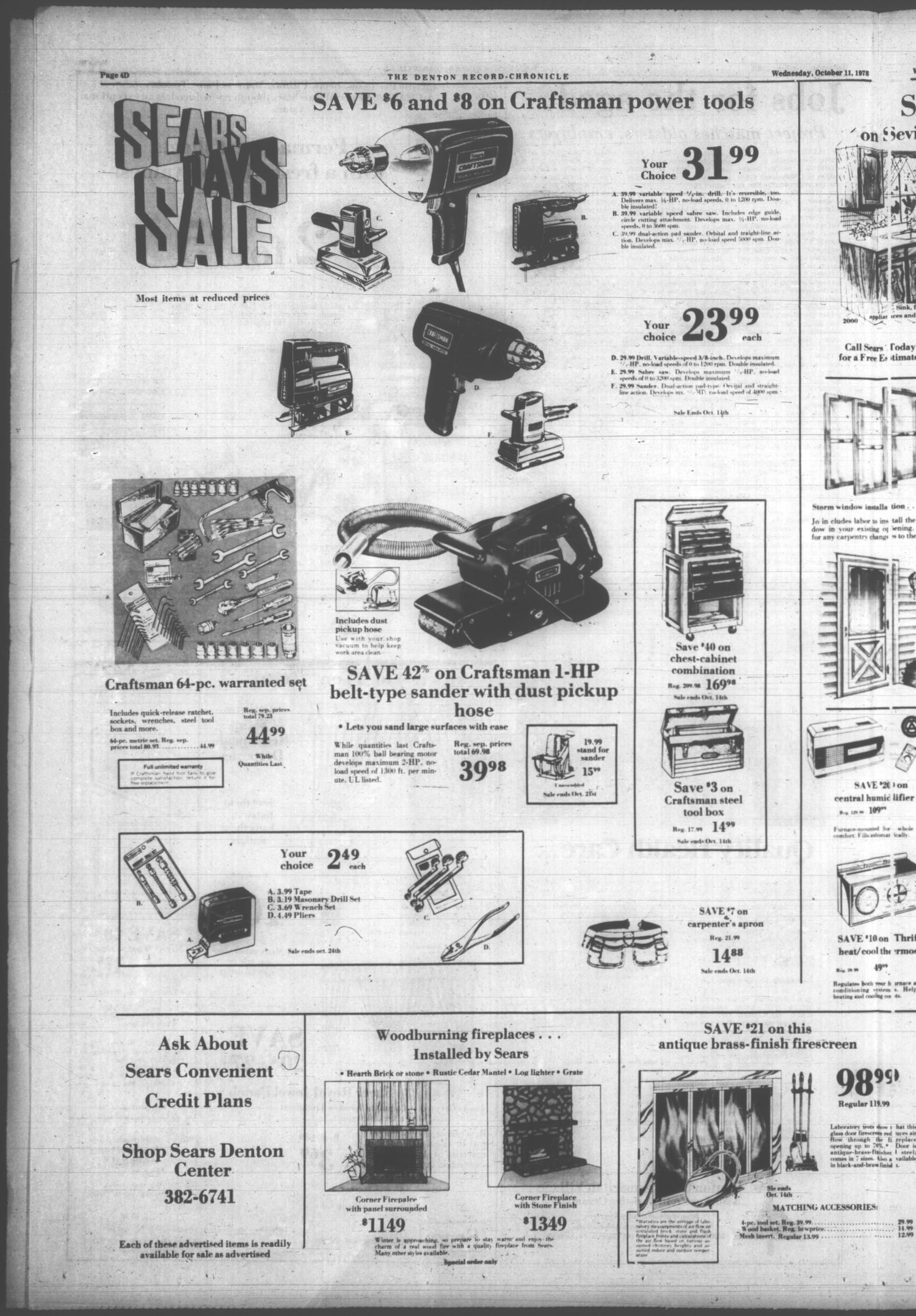 Denton Record-Chronicle (Denton, Tex.), Vol. 76, No. 60, Ed. 1 Wednesday, October 11, 1978
                                                
                                                    [Sequence #]: 22 of 36
                                                